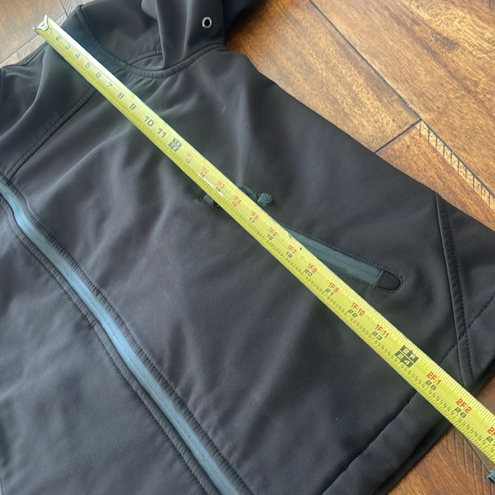 Guess men’s soft shell black nylon full zip up jacket size M - Picture 6 of 10